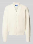 Jack & Jones Cardigan mit V-Ausschnitt Modell 'DASH' in Offwhite, Größ...