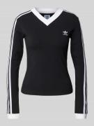 adidas Originals Longsleeve mit Label-Stitching in Black, Größe S