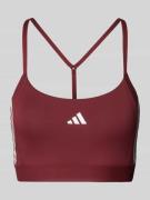 ADIDAS SPORTSWEAR Sport-BH mit Logo-Print in Aubergine, Größe L