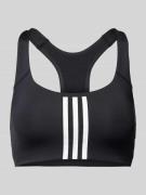 ADIDAS SPORTSWEAR Sport-BH mit labeltypischen Streifen in Black, Größe...