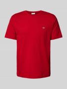 Gant T-Shirt mit Label-Stitching in Rot, Größe M