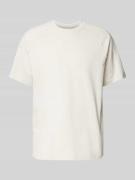 adidas Originals T-Shirt mit Logo-Stitching in Beige, Größe S