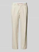 CG - Club of Gents Regular Fit Anzughose mit Leinen-Anteil Modell 'Pet...