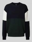 ARMANI EXCHANGE Oversized Strickpullover mit geripptem Stehkragen in M...