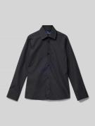 Paul Dantus Slim Fit Hemd mit Kentkragen in Black, Größe 140