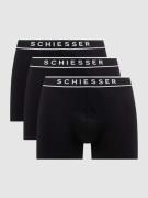 Schiesser Trunks mit Stretch-Anteil im 3er-Pack in Black, Größe M