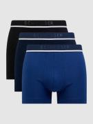 Schiesser Trunks mit Stretch-Anteil im 3er-Pack in Blau, Größe XL