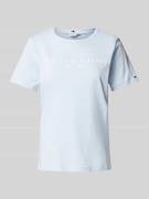 Tommy Hilfiger T-Shirt mit Label-Print in Hellblau, Größe S
