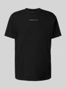 Tommy Jeans T-Shirt mit Label-Stitching in Black, Größe L