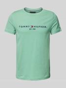 Tommy Hilfiger T-Shirt mit Label-Stitching in Apfel, Größe M