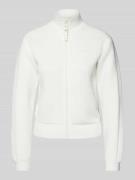 Guess Activewear Sweatjacke mit Stehkragen Modell 'NEW ALLIE' in Beige...