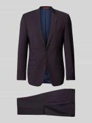 Roy Robson Slim Fit Anzug aus Schurwoll-Mix mit Pin am Revers in Lila,...