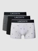 Lacoste Trunks mit elastischem Bund im 3er-Pack in Black, Größe S