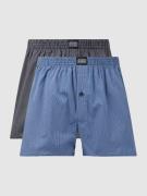 Jockey Boxershorts aus Baumwolle im 2er-Pack in Blau, Größe L