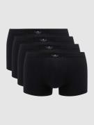 Tom Tailor Trunks mit Stretch-Anteil im 4er-Pack in Black, Größe M