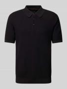 Scotch & Soda Regular Fit Poloshirt mit Strukturmuster in Black, Größe...