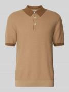 Scotch & Soda Regular Fit Poloshirt mit Strukturmuster in Beige, Größe...