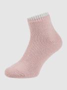 Falke Socken mit Label-Detail Modell 'COSY PLUSH' in Rose Melange, Grö...