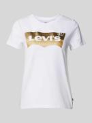 Levi's® T-Shirt mit Label-Print in Weiss, Größe L