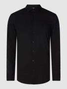 Jake*s Super Slim Fit Business-Hemd mit Kentkragen in Black, Größe 35/...