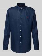 Polo Ralph Lauren Custom Fit Freizeithemd aus reinem Leinen in Marine,...