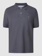 Fynch-Hatton Regular Fit Poloshirt mit Label-Stitching in Anthrazit, G...