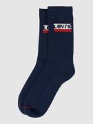 Levi's® Socken mit Stretch-Anteil im 2er-Pack in Blau, Größe 39-42