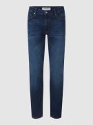 Armedangels Slim Fit Hose in Leder-Optik Modell 'RESA' in Dunkelblau, ...