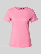JOOP! T-Shirt mit geripptem Rundhalsausschnitt in Pink, Größe 36
