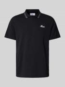 Balr. Poloshirt mit Label-Stitching in Black, Größe L