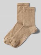 Christian Berg Woman Socken mit Label-Detail im 2er-Pack in Sand Melan...