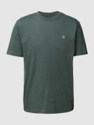 Marc O'Polo T-Shirt mit Label-Print in Oliv, Größe M