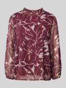 ZABAIONE Blusenshirt mit Stehkragen in Rot, Größe XXL