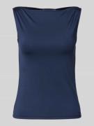 WEEKDAY Tanktop mit Raffungen Modell 'Annie' in Blau, Größe XS