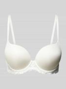 DORINA Seemless Push Up BH mit Spitzendetails Modell 'CLAIRE' in Offwh...