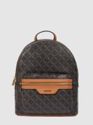 L.Credi Rucksack mit Logo-Muster in Mittelbraun, Größe 1