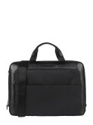 Porsche Design Laptoptasche mit Lederbesatz in Black, Größe 1