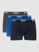 BOSS Trunks mit Logo-Bund im 3er-Pack Modell 'Power' in Royal, Größe L