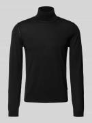 BOSS Rollkragenpullover aus Schurwolle Modell 'Musso' in Black, Größe ...