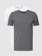 Hanro T-Shirt mit Label-Detail im 2er-Pack Modell 'Cotton Essentials' ...