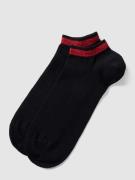 HUGO Sneakersocken mit Kontraststreifen im 2er-Pack Modell 'Tape' in B...