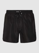 Karl Lagerfeld Beachwear Badehose mit Logo-Print in Black, Größe S