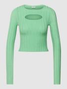 Noisy May Cropped Strickpullover mit Cut Out Modell 'FREY' in Mint, Gr...