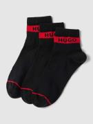 HUGO Socken mit Label-Print im 3er-Pack in Black, Größe 39-42