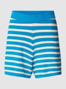 Jake*s Casual Shorts mit Streifenmuster in Blau, Größe L