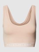 Polo Ralph Lauren Bralette mit Label-Stitching in Rose, Größe L