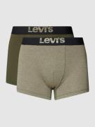 Levi's® Trunks mit Label-Stitching in Oliv, Größe L