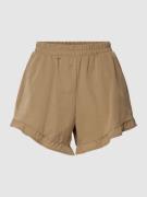 Noisy May Shorts mit elastischem Bund Modell 'KIRBY' in Khaki, Größe S