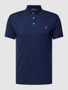 Polo Ralph Lauren Poloshirt mit Label-Stitching in Marine, Größe L