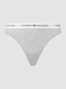 TOMMY HILFIGER String aus Baumwolle in Hellgrau Melange, Größe L